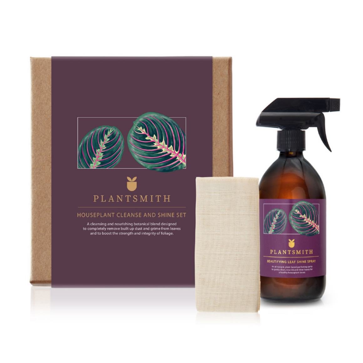 Plantsmith Houseplant Cleanse and Shine Gift Set