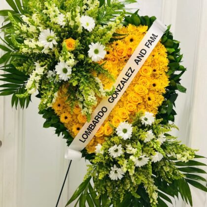 Golden Serenity Standing Spray